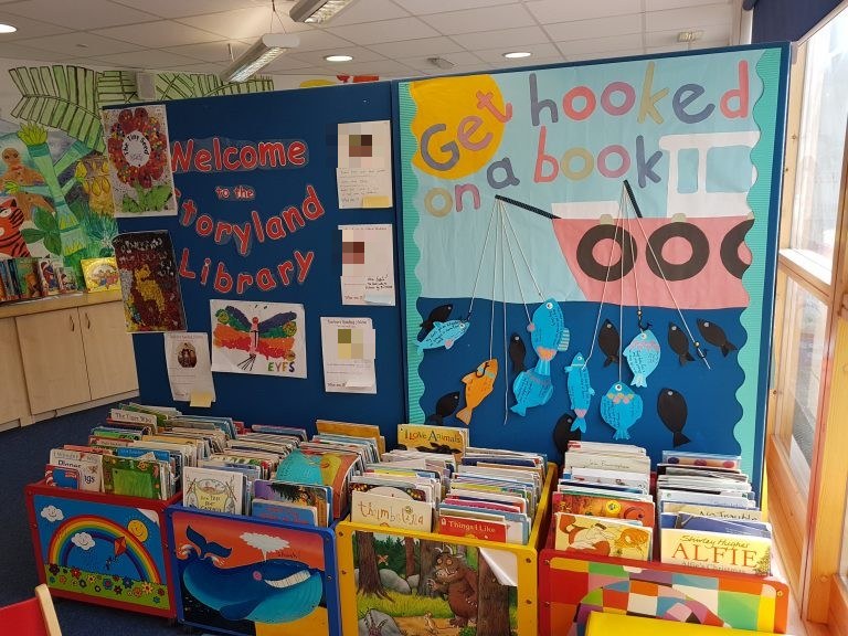 Storyland Library display board